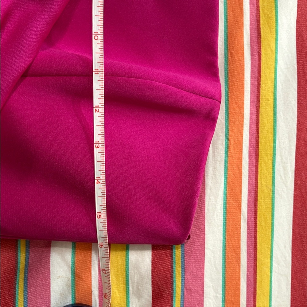 Victor Costa Fuchsia Strapless Evening Gown with Black Coat - Picture 14 of 16
